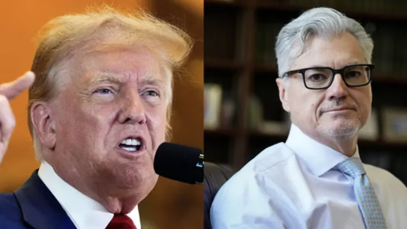 Tổng thống đắc cử Mỹ Donald Trump và Thẩm phán tại New York (Mỹ) Juan Merchan. Ảnh: Hindu Times