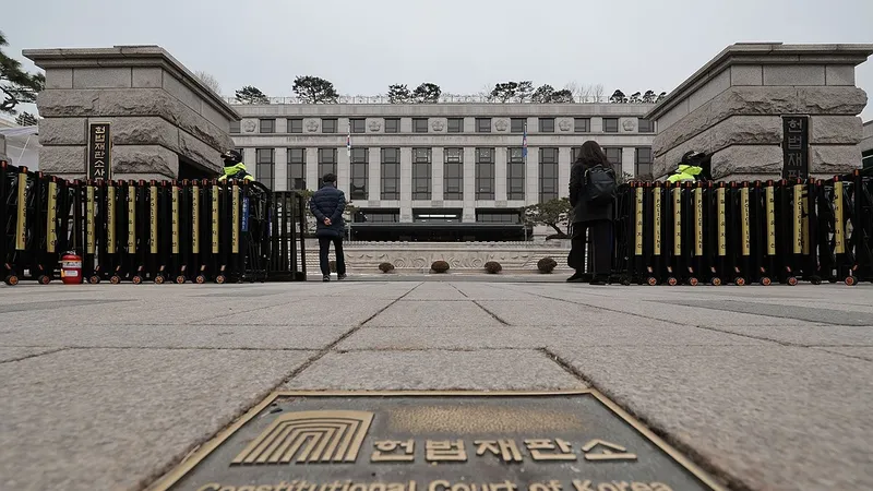 Tòa án Hiến pháp tại Seoul vào ngày 13-1-2025. Ảnh: YONHAP