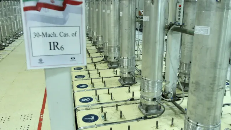 Máy ly tâm tại cơ sở làm giàu uranium Natanz ở miền Trung Iran. Ảnh: AlJajeera