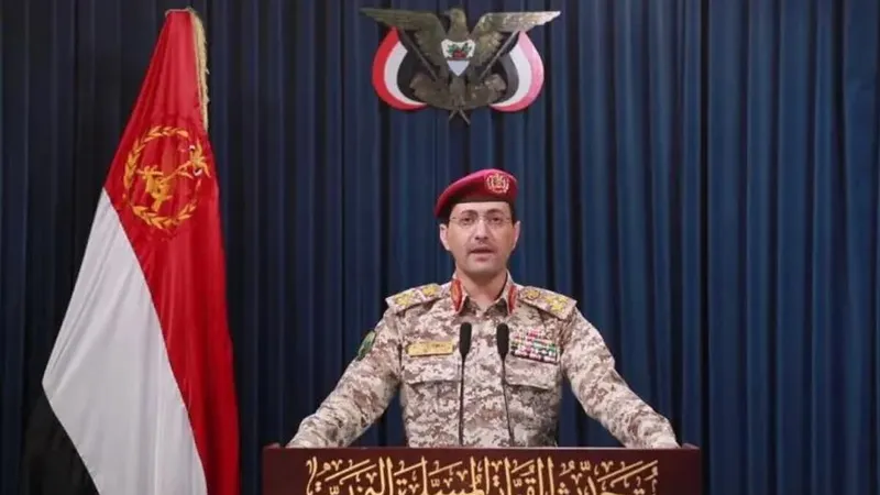 Người phát ngôn quân sự của lực lượng Houthi tại Yemen, ông Yahya Sarea. Ảnh: AA