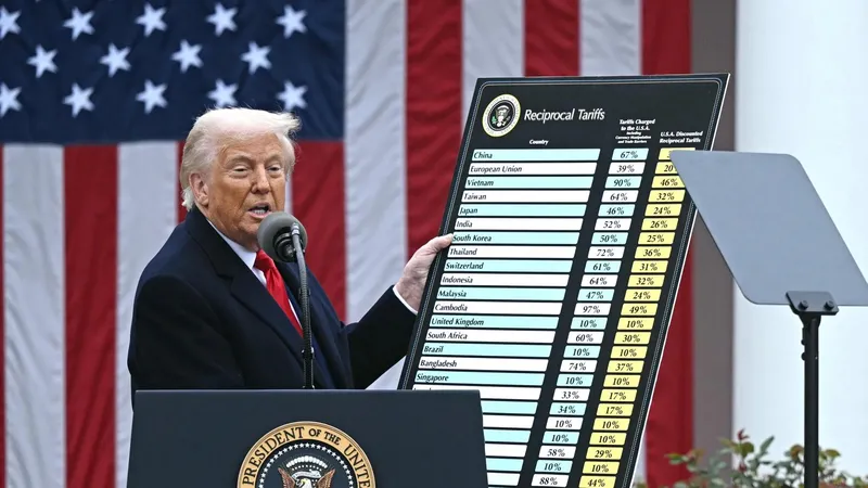 Tòa Phúc thẩm Liên bang khu vực Washington đã phán quyết các biện pháp áp thuế “đối ứng” của Tổng thống Mỹ Donald Trump là bất hợp pháp. Ảnh: The U.S Sun