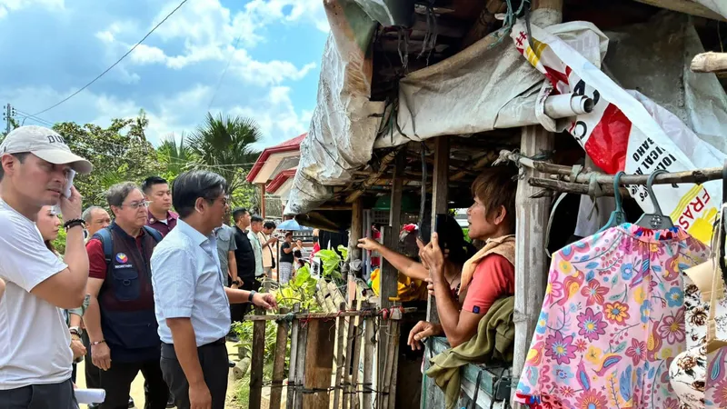 Tổng thống Ferdinand Marcos Jr. đến thăm Cebu ngày 7 - 11. Ảnh : Văn phòng Tổng thống