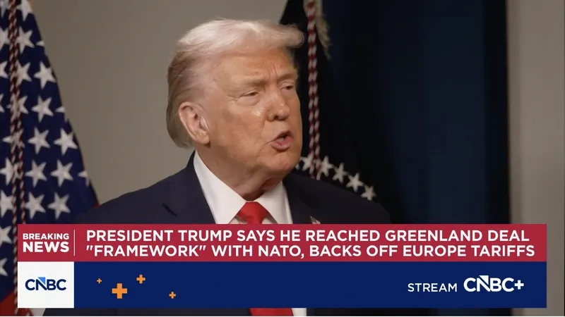 Tổng thống Donald Trump trả lời phỏng vấn. Ảnh: CNBC