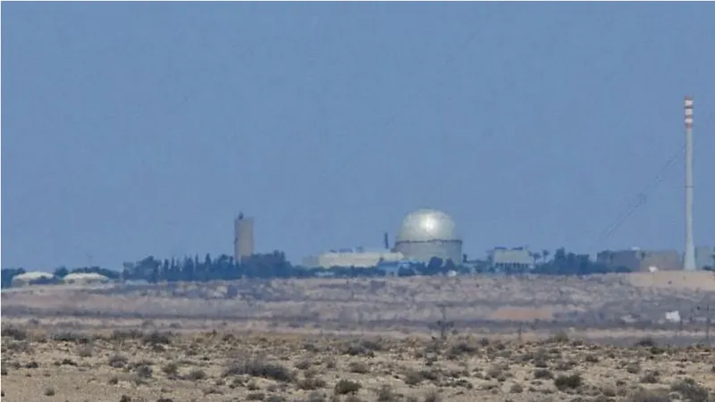 Hình ảnh nhà máy điện hạt nhân ở Dimona, miền Nam Israel. Ảnh: MOSHE SHAI/FLASH90 