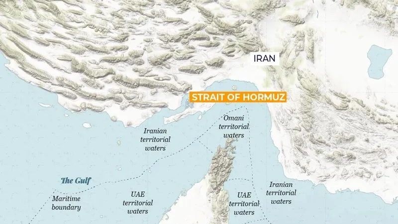 Vị trí đắc địa của Eo biển Hormuz. Ảnh: Getty Images