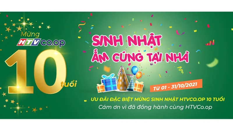 Mừng sinh nhật 10 tuổi, HTVCo.op triển khai nhiều chương trình tri ân người tiêu dùng