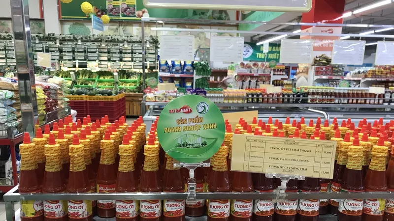 Sản phẩm Doanh nghiệp xanh trưng bày trên hệ thống Satramart