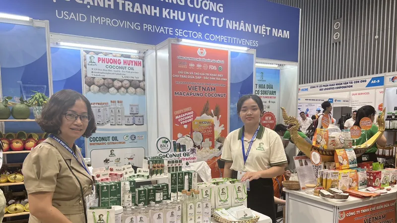 Sản phẩm mỹ phẩm dầu dừa của Công ty Kokofi đang được người tiêu dùng thế giới ưa chuộng