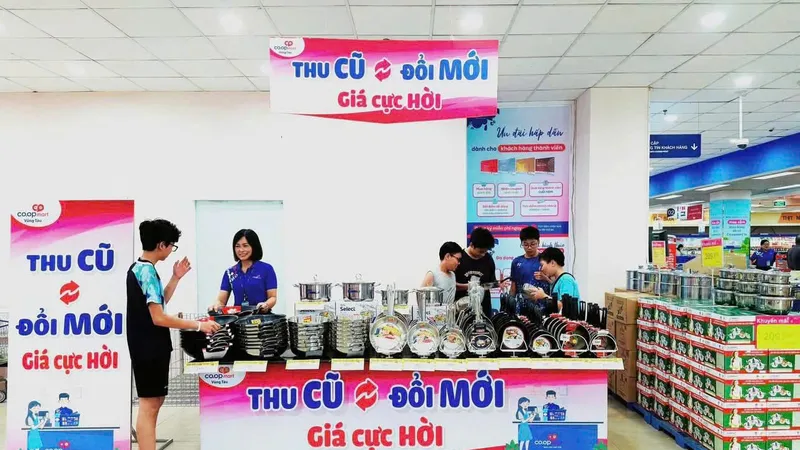 Mô hình thu cũ đổi mới của Saigon Co.op thu hút sự quan tâm đông đảo của người tiêu dùng