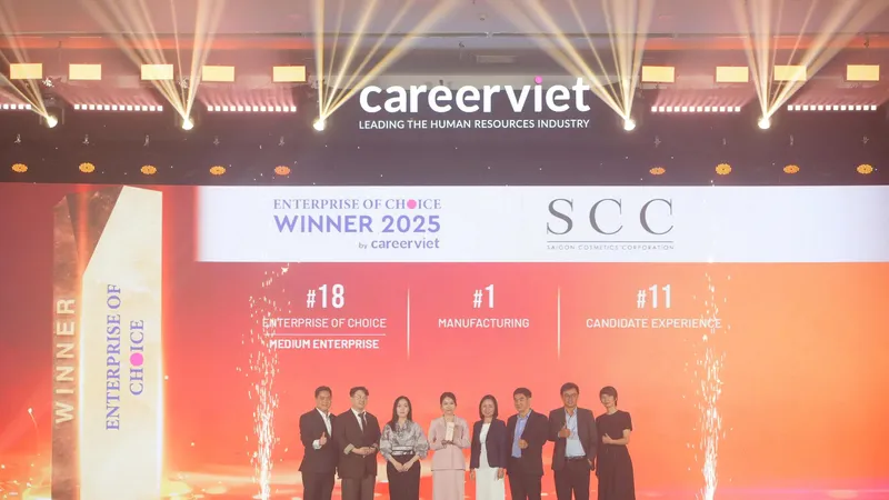 Công ty SCC được vinh danh ở hạng mục “Doanh nghiệp được yêu thích năm 2025”