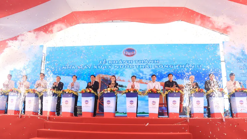 Lãnh đạo các bộ, ngành, địa phương và CTCP Đại Nam tại lễ khánh thành
