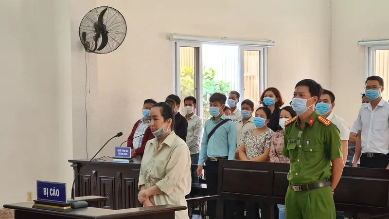 Bị cáo Thảo tại phiên tòa