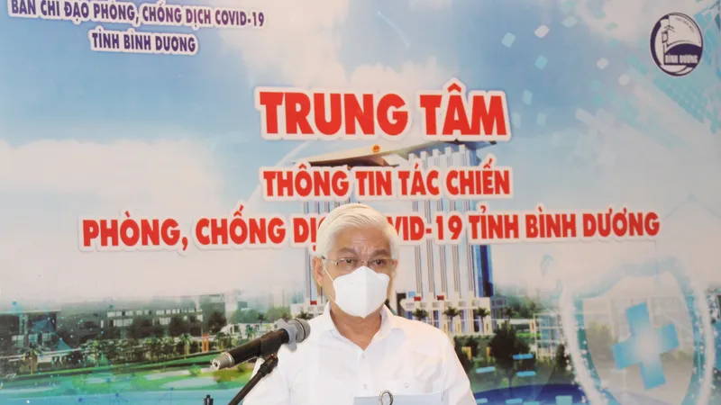 Ông Nguyễn Văn Lợi, Bí thư Tỉnh ủy Bình Dương phát biểu tại buổi ra mắt Hệ thống TTTC