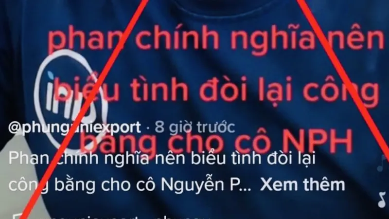 Xử phạt đối tượng kêu gọi “fan chính nghĩa” biểu tình ủng hộ bà Nguyễn Phương Hằng