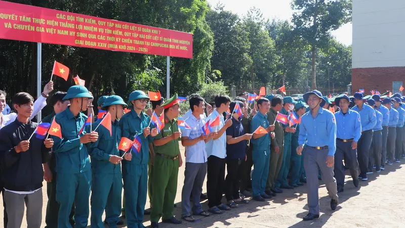 Xuất quân tìm kiếm, quy tập hài cốt liệt sĩ hy sinh tại Campuchia