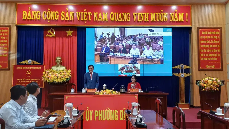 Bình Dương: Hàng trăm cán bộ, công chức tham dự hội nghị trực tuyến vận hành thử nghiệm các nền tảng số
