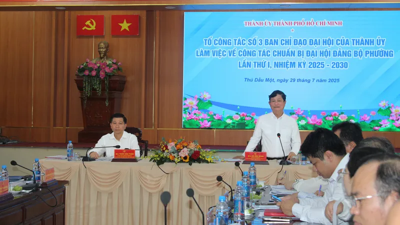 Các phường Thủ Dầu Một, Chánh Hiệp, Phú Lợi cơ bản hoàn tất công tác chuẩn bị Đại hội Đảng bộ