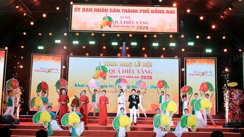 Sôi nổi lễ hội Quả điều vàng TP Đồng Nai năm 2026