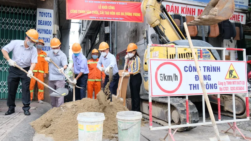 Quận 5: Nhiều tuyến hẻm được cải tạo, sửa chữa