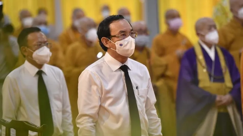 Đoàn lãnh đạo TPHCM dự lễ tưởng niệm Đại lão Hòa thượng Thích Phổ Tuệ