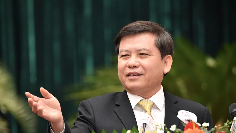 Viện trưởng Viện KSND Tối cao Lê Minh Trí phát biểu tại hội nghị triển khai công tác kiểm sát năm 2022 của Viện KSND TPHCM, ngày 14-1. Ảnh: VIỆT DŨNG