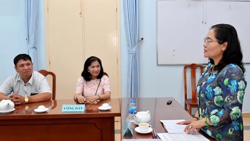 Chủ tịch HĐND TPHCM Nguyễn Thị Lệ tiếp công dân theo đơn phản ánh