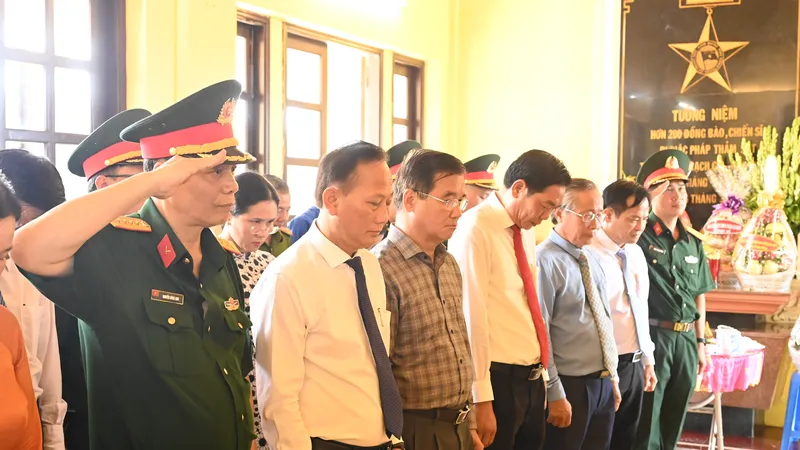 Tưởng niệm đồng bào, chiến sĩ hy sinh tại Rạch Già