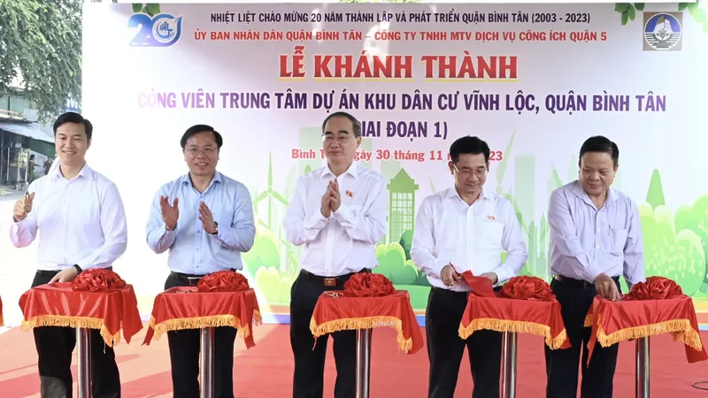 Quận Bình Tân khánh thành công viên lớn nhất từ trước đến nay 