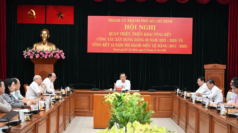 Hội nghị trực tuyến quán triệt, triển khai tổng kết công tác xây dựng Đảng