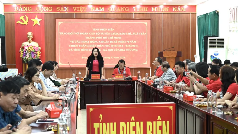 Tỉnh Điện Biên và TPHCM tăng cường trao đổi thông tin, chuẩn bị kỷ niệm 70 năm Chiến thắng Điện Biên Phủ