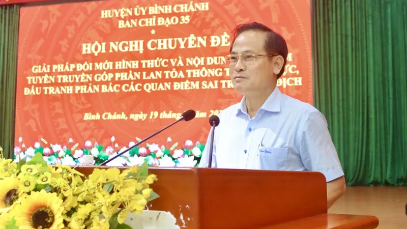 Huyện Bình Chánh tăng cường đấu tranh phản bác các quan điểm sai trái, thù địch