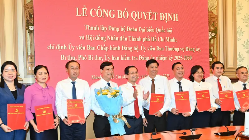 Chỉ định đồng chí Võ Văn Minh giữ chức Bí thư Đảng ủy Đoàn Đại biểu Quốc hội và HĐND TPHCM