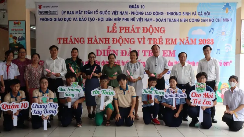 Quận 10 tổ chức diễn đàn lắng nghe tiếng nói trẻ em