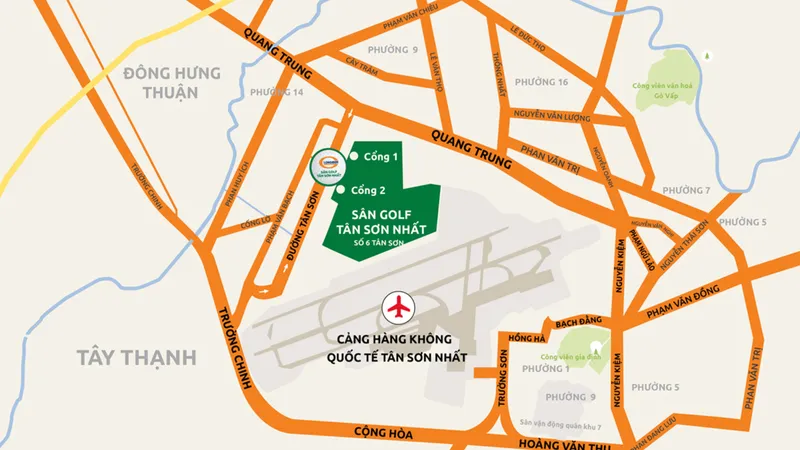 Sân bay Tân Sơn Nhất đang quá tải từ nhà ga, thiếu nơi đỗ máy bay... trong khi cạnh bên có hơn 150ha đất được dùng làm sân golf