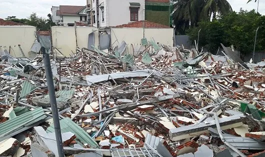 Dãy nhà trọ sai phép ở khu phố 4, phường Hiệp Bình Chánh (quận Thủ Đức) bị cưỡng chế tháo dỡ tháng 8-2017. 