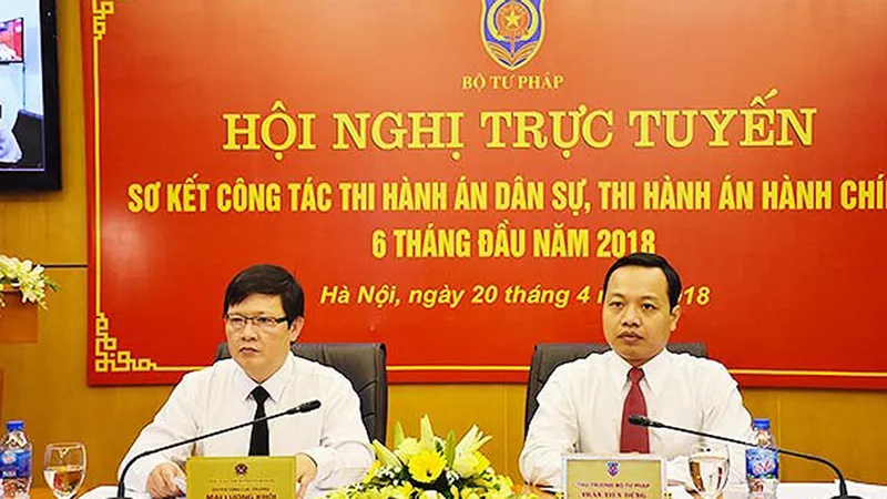 Kết quả thi hành án dân sự về tiền đạt thấp, giảm sâu so với cùng kỳ năm 2017 ​