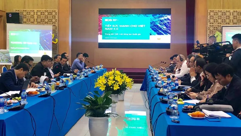 Quang cảnh hội nghị giới thiệu mô hình Trung tâm Đổi mới sáng tạo Quốc gia 