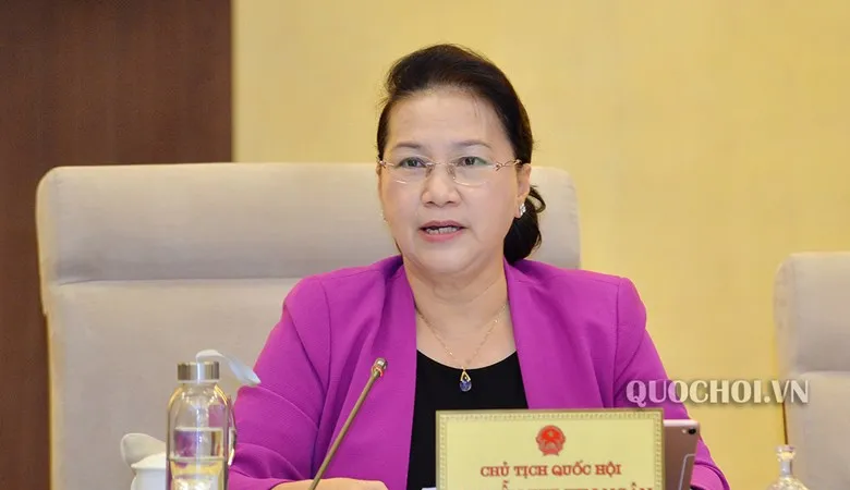 Chủ tịch Quốc hội Nguyễn Thị Kim Ngân phát biểu ý kiến.