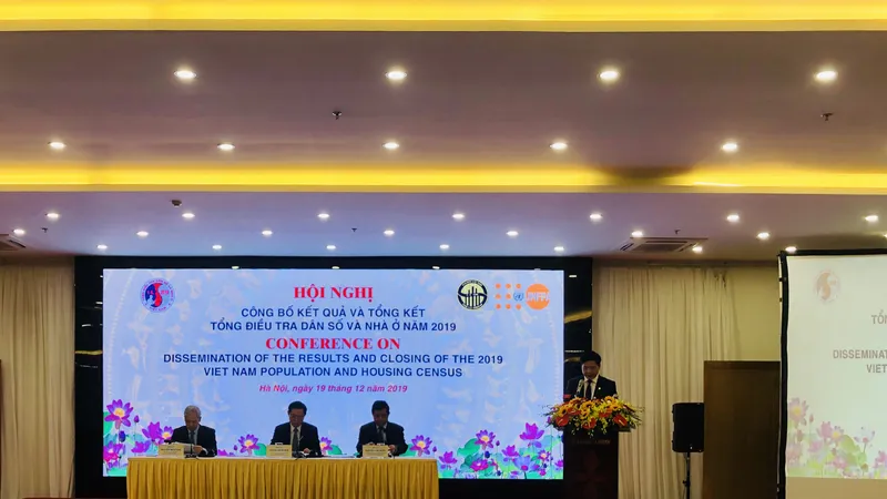 Quang cảnh Hội nghị công bố kết quả tổng điều tra dân số và nhà ở năm 2019