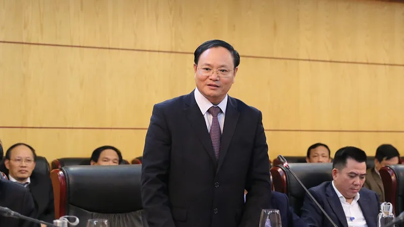 Tân Thứ trưởng Lê Minh Ngân phát biểu nhận nhiệm vụ tại Hội nghị