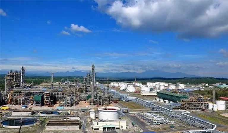 Toàn cảnh Khu liên hợp Lọc hóa dầu Nghi Sơn 