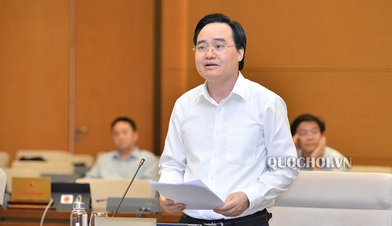 Bộ trưởng Bộ GD-ĐT Phùng Xuân Nhạ. Ảnh: QUOCHOI