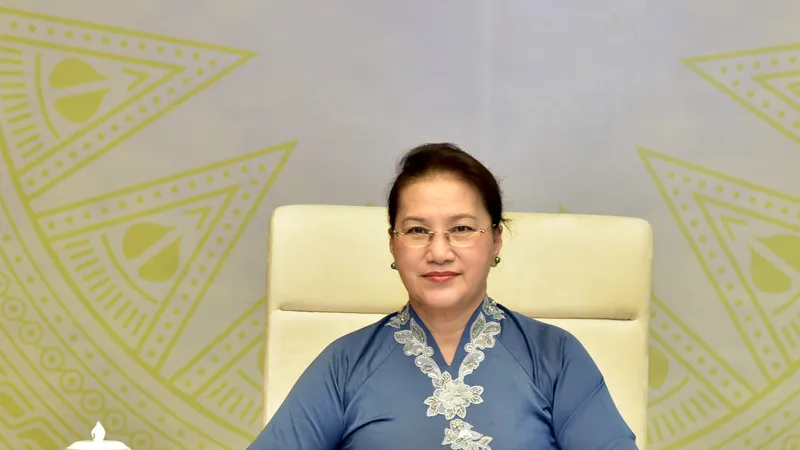 Chủ tịch Quốc hội Nguyễn Thị Kim Ngân tại cuộc điện đàm