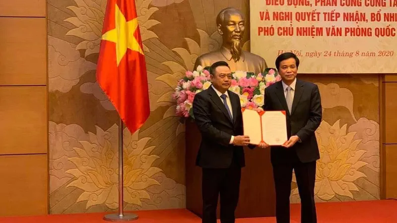 Chủ tịch PVN Trần Sỹ Thanh làm Phó Chủ nhiệm Văn phòng Quốc hội