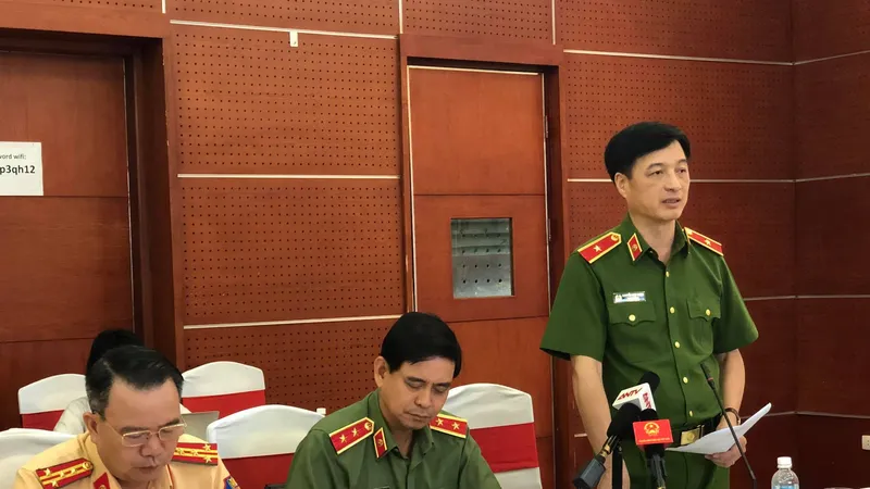 Thứ trưởng Bộ Công an Nguyễn Duy Ngọc phát biểu tại phiên họp