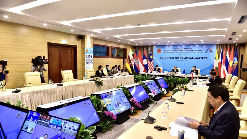 Toàn cảnh phiên họp của Ủy ban Chính trị AIPA 41