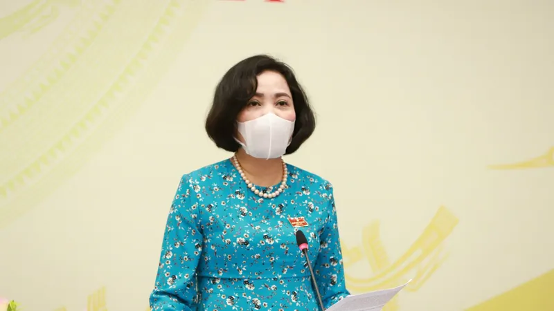 Trưởng ban Công tác đại biểu Nguyễn Thị Thanh. Ảnh: QUANG PHÚC 