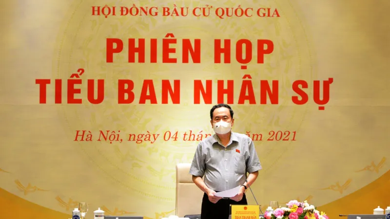 Phó Chủ tịch Thường trực Quốc hội Trần Thanh Mẫn chủ trì họp phiên thứ ba của Tiểu ban Nhân sự 