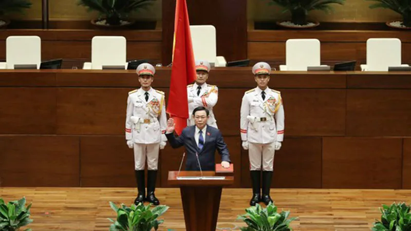 Chủ tịch Quốc hội khóa XV Vương Đình Huệ tuyên thệ nhậm chức