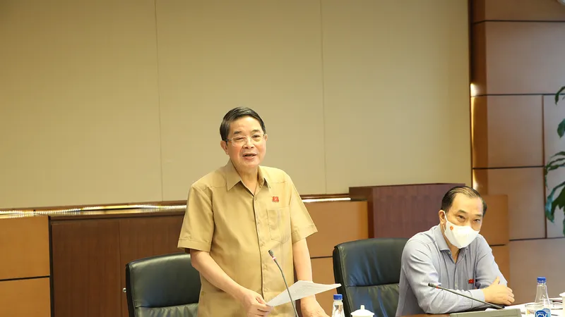 Phó Chủ tịch Quốc hội Nguyễn Đức Hải phát biểu tại phiên họp